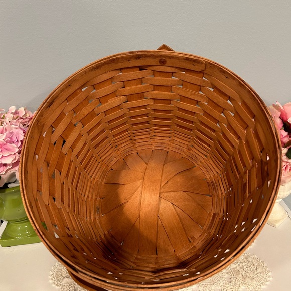 LARGE LONGABERGER BASKET WITH PUNCH BOWL INSERT 1993 - Picture 9 of 9